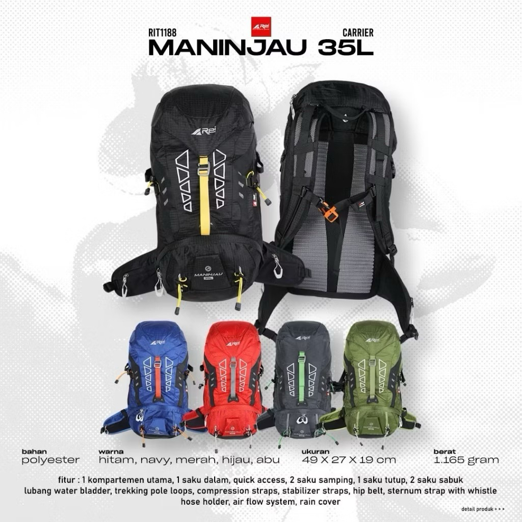 Rei Tas Semi Carrier Maninjau 35L