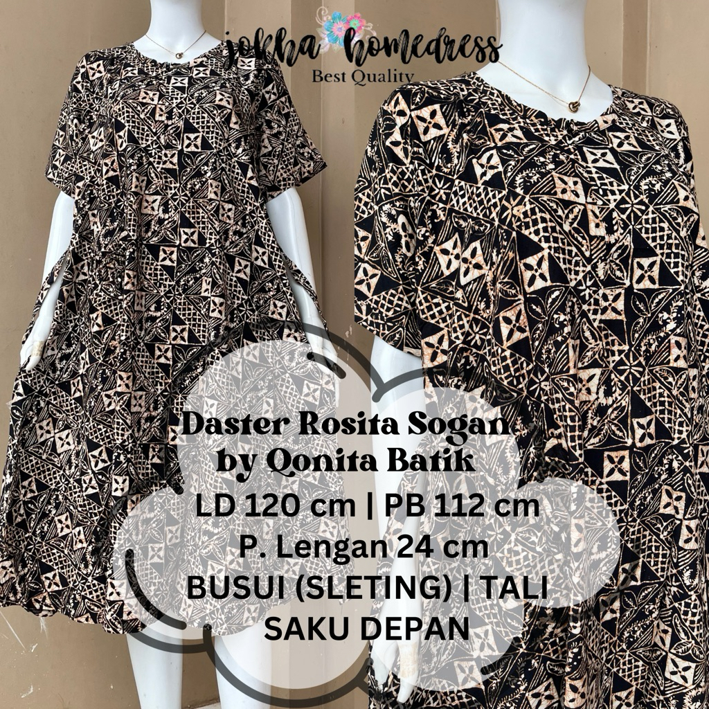 Daster Batik Rosita Sogan PA Busui by Qonita Batik Pekalongan