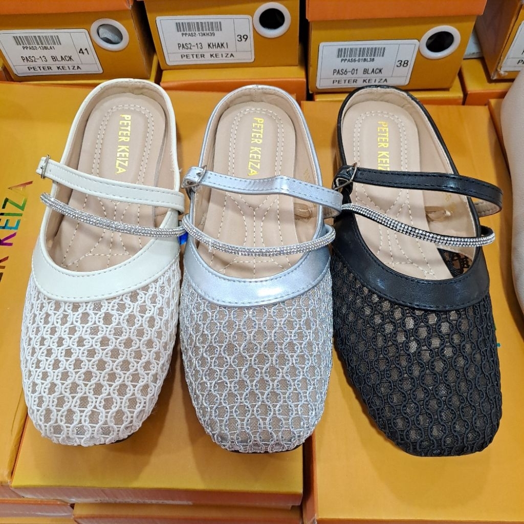 sandal mules/bustong wanita peter keiza sol empuk