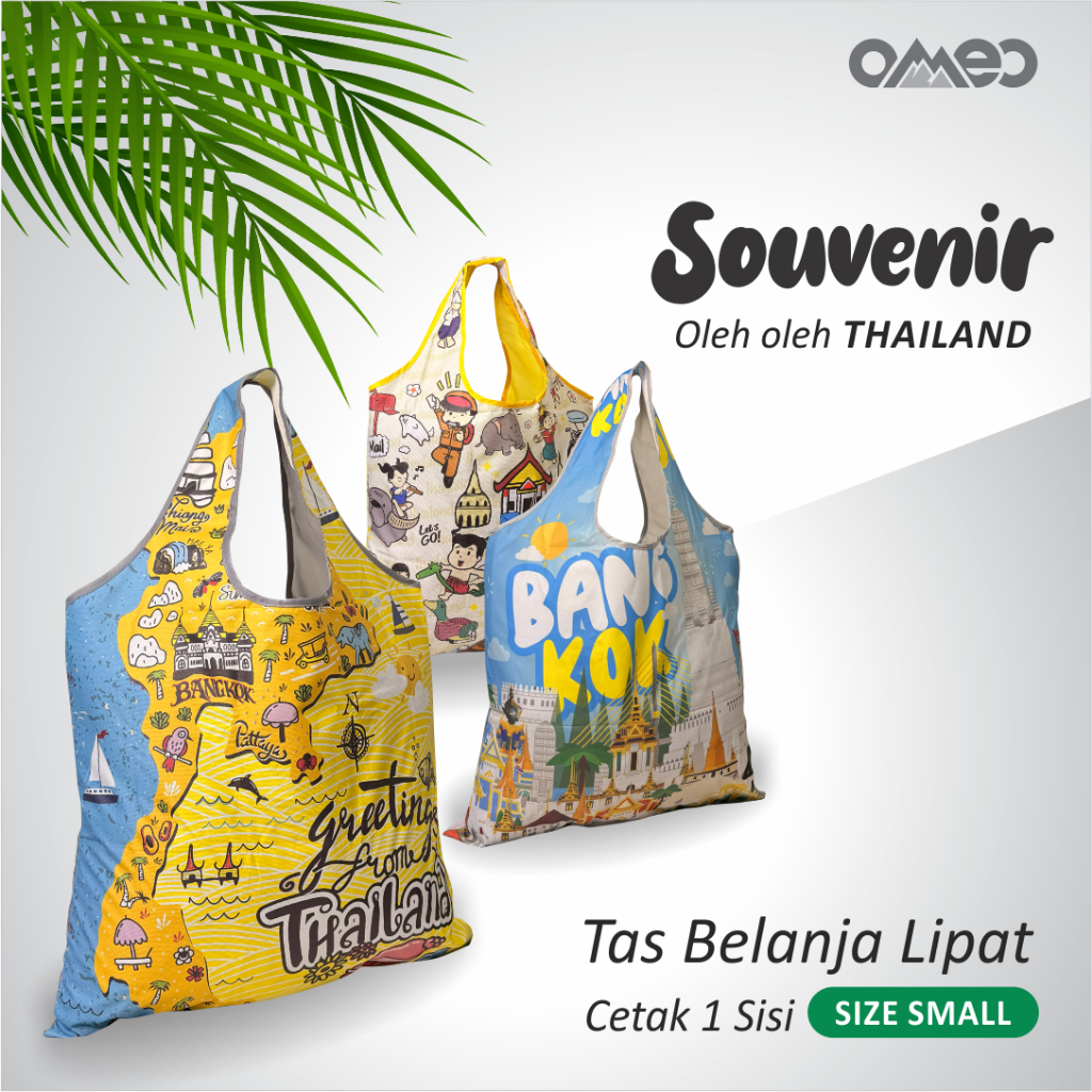 Tas Belanja Lipat Shopping Bag Oleh oleh THAILAND Size Small