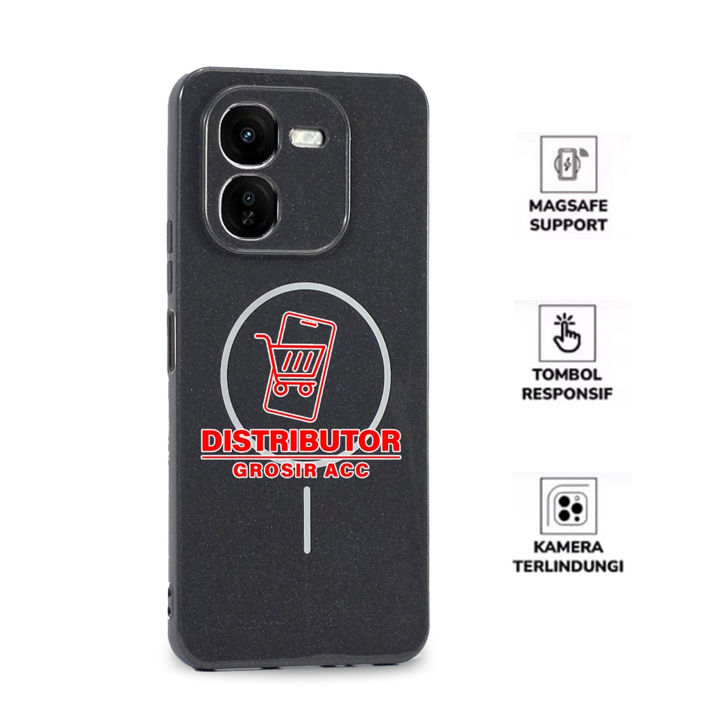 CASE IQOO 13 IQOO Z9 5G IQOO Z9X IQOO Z10R IQOO Z10 LITE CASE MAGSAFE BLACK GLOSSY MAGNETIC MAGSAFE 