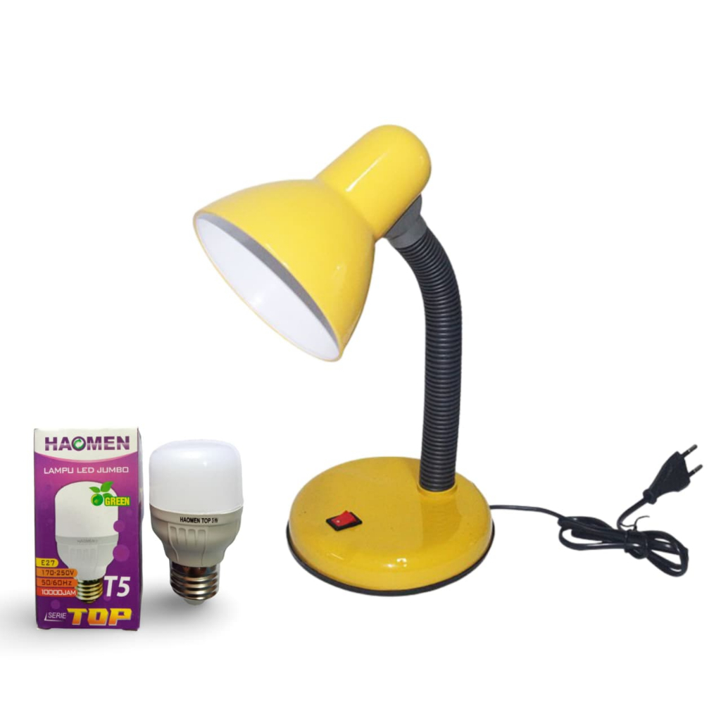 JM-203S + 5W LAMPU MEJA BELAJAR / LAMPU BACA