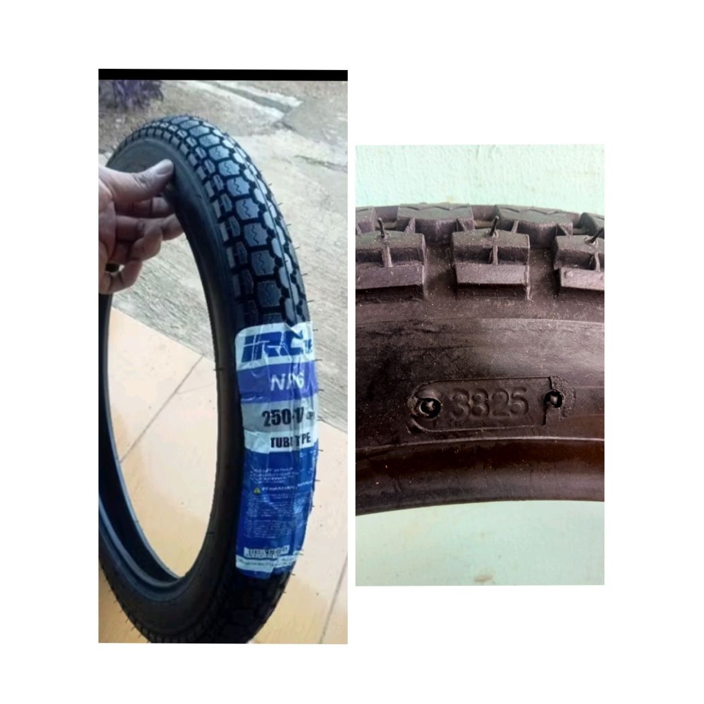 Ban luar 250 ring 17 petak tahu IRC ORIGINAL