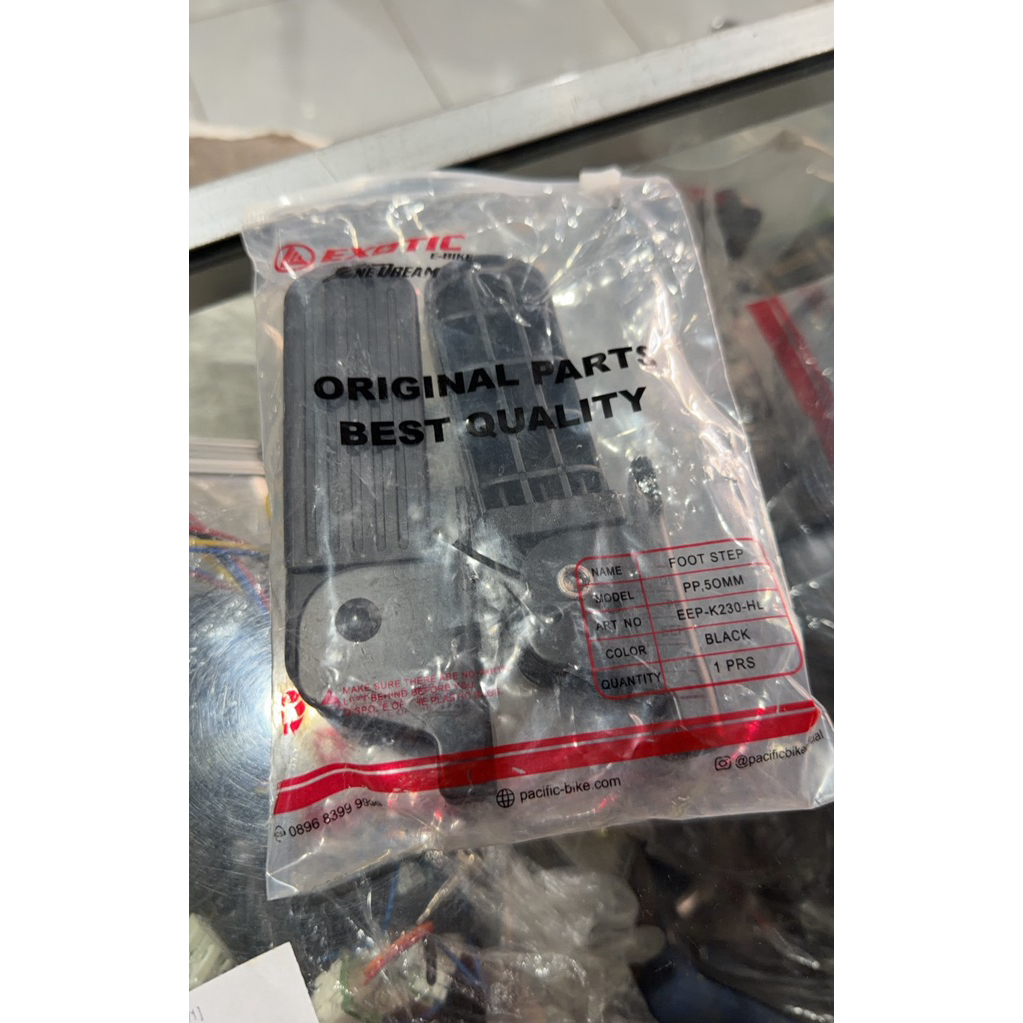 footstep / pijakan depan sepeda listrik exotic