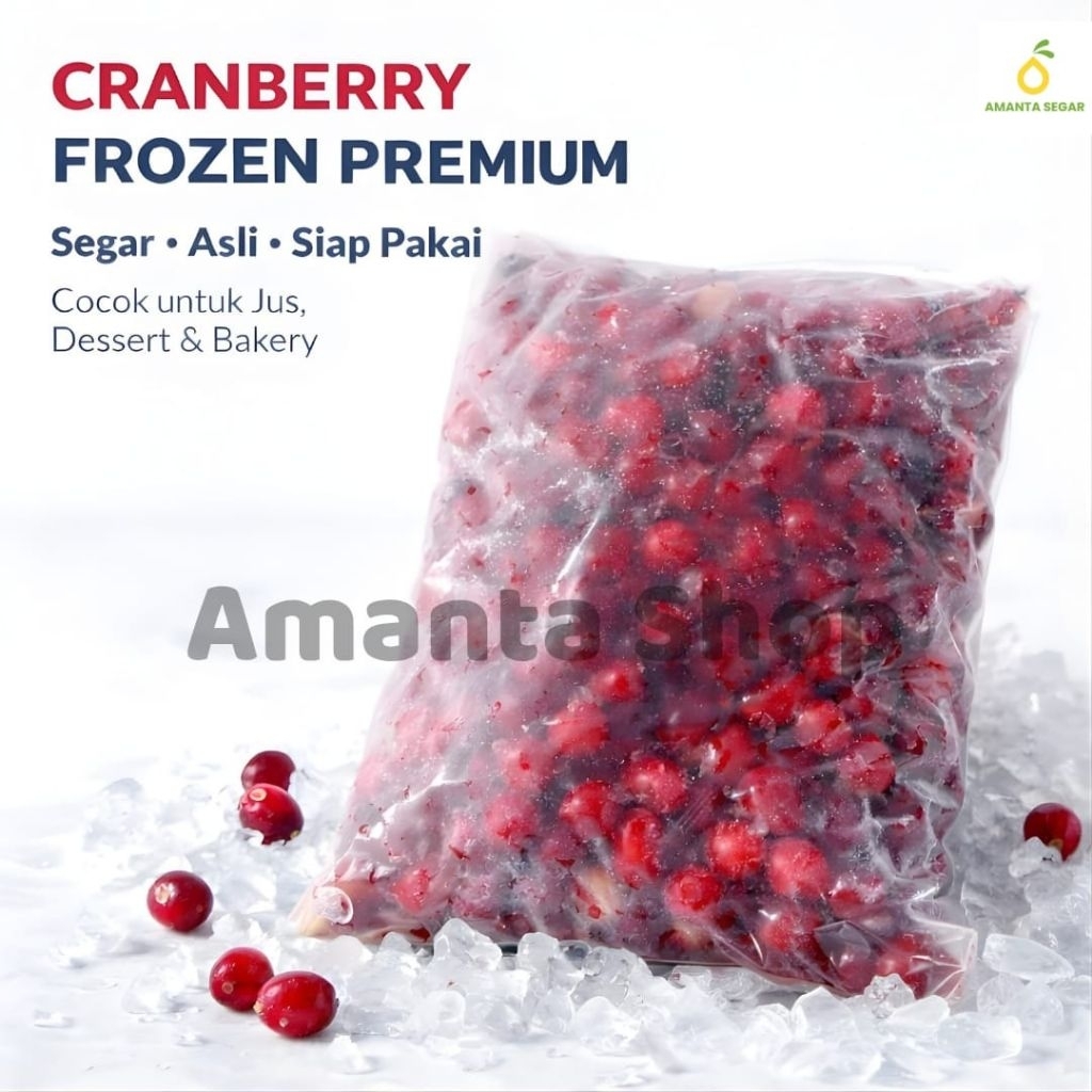 Amanta Segar Bogor | Buah Beri Buah Frozen Cranberry Kranberri Cran Berry Kran Berri Freshly Frozen 