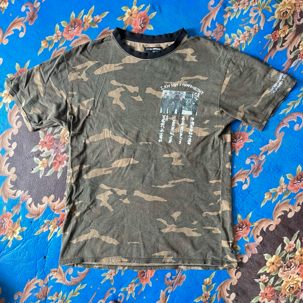 t-shirts im a not  a human being camo tee