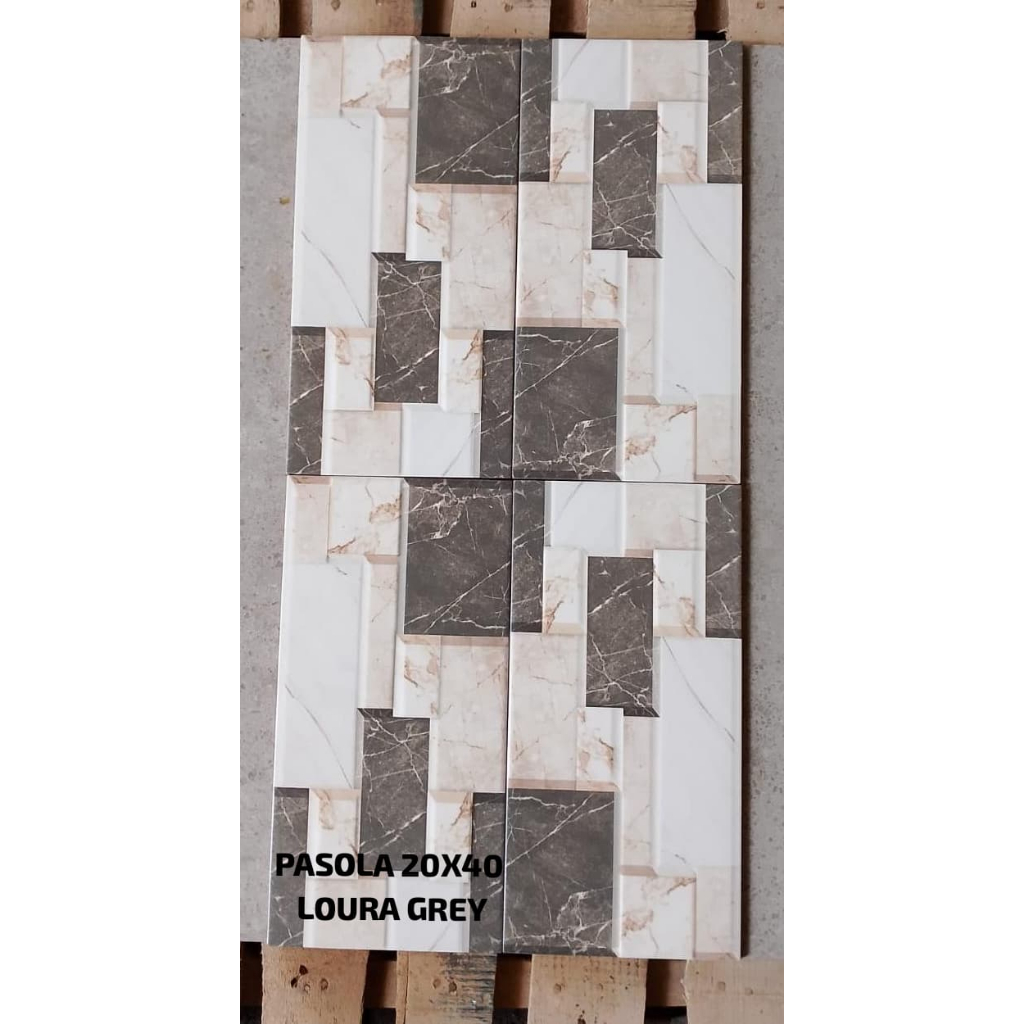 KERAMIK DINDING MATT MOTIF BATU ALAM PASOLA 20X40 LOURA GREY MATT KW 1 KERAMIK DINDING 25X40 MATT KE