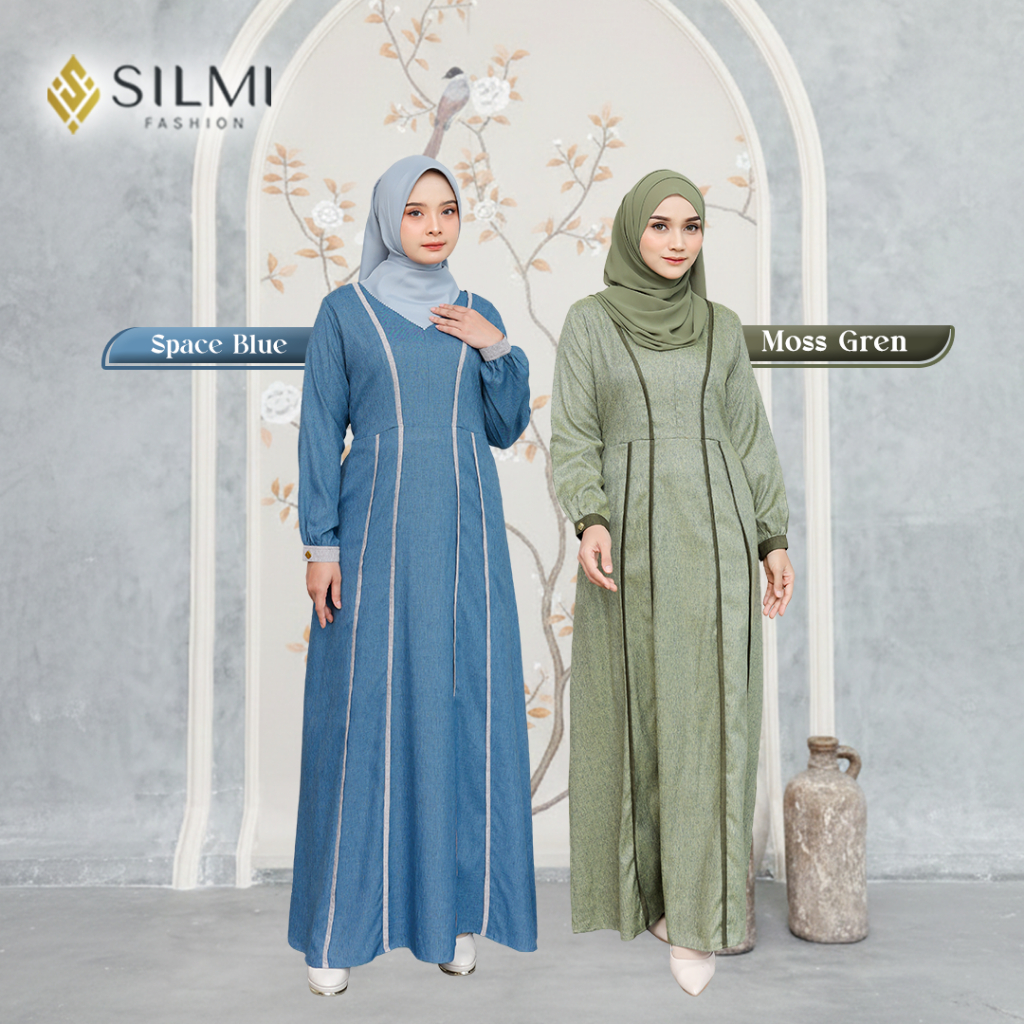 SILMI - Puspita - Gamis Polos Bahan Adem dan Jatuh Premium - Gamis Daily Simple