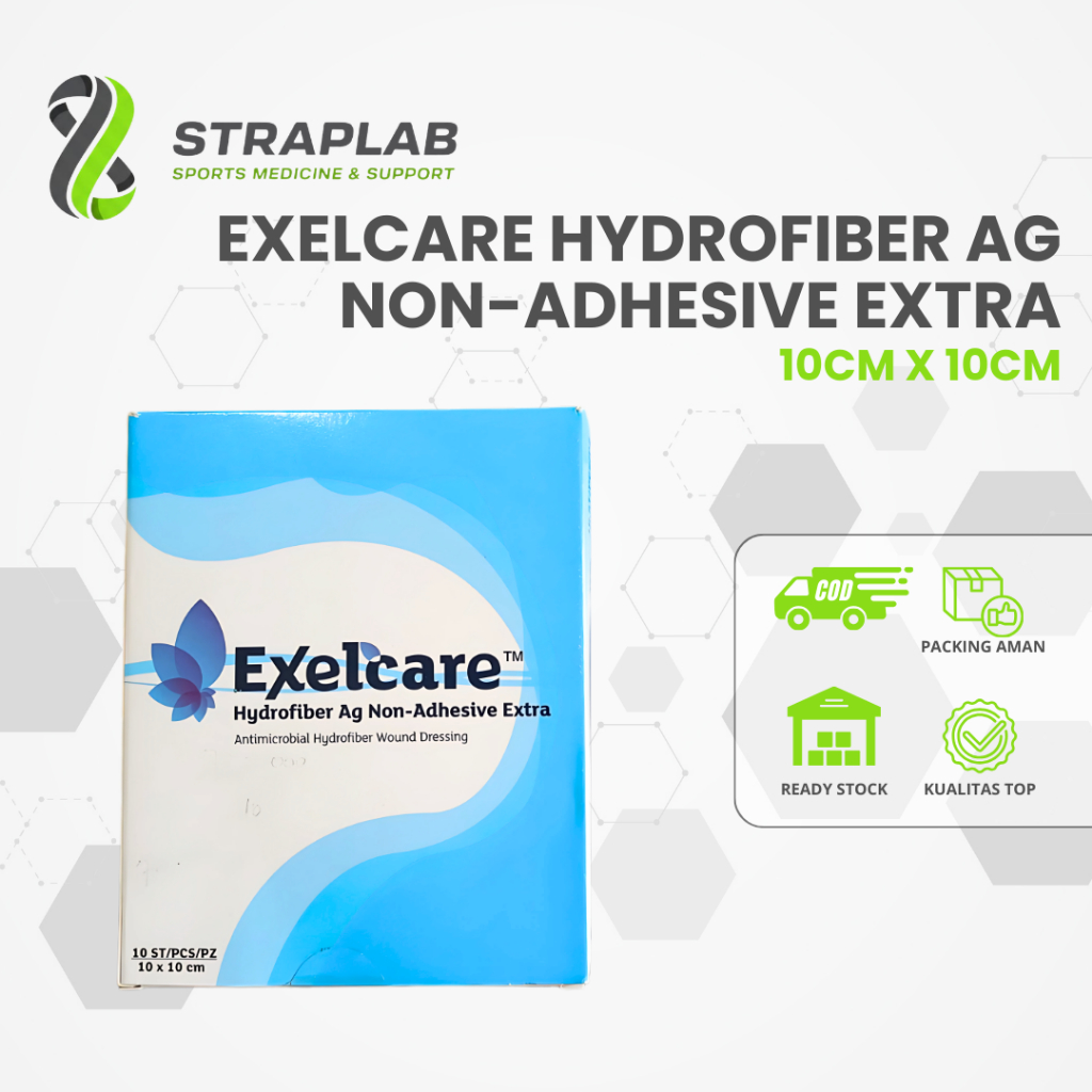 EXELCARE - Exelcare Hydrofiber AG Silver Non-Adhesive Extra /Perawatan Luka (harga 1pcs)