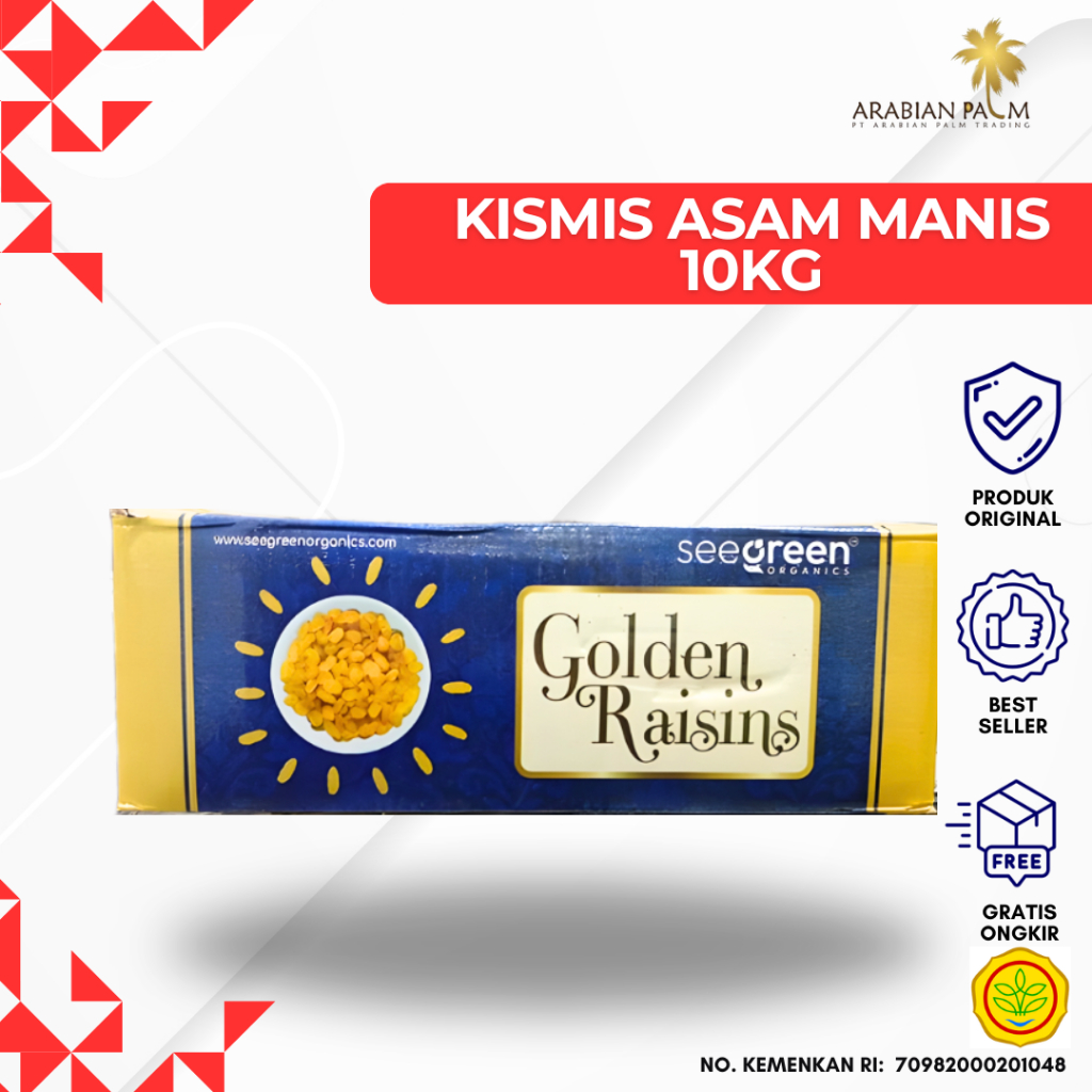 Kismis Asam Manis 10KG Golden Raisins