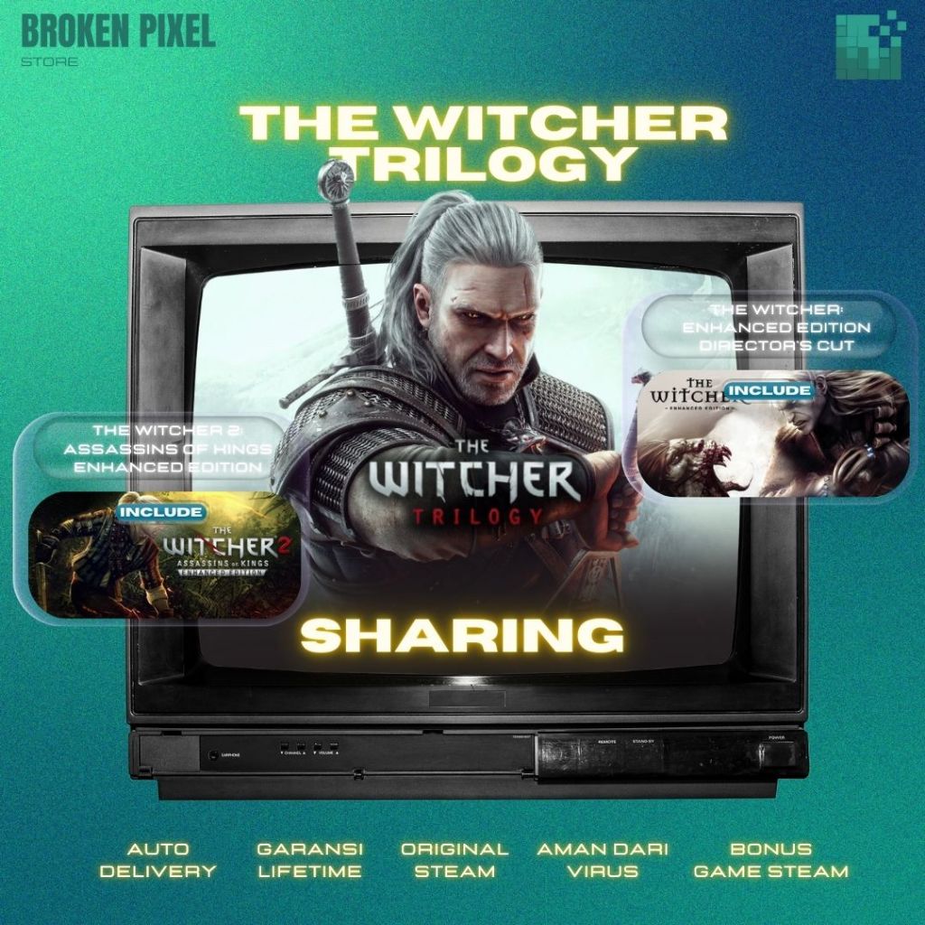 [BONUS GAME STEAM] The Witcher 3: Wild Hunt, The Witcher 2: Assassins of Kings Enhanced Edition & Th