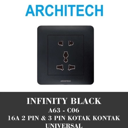 Architech Stop Kontak Universal Infinity A63
