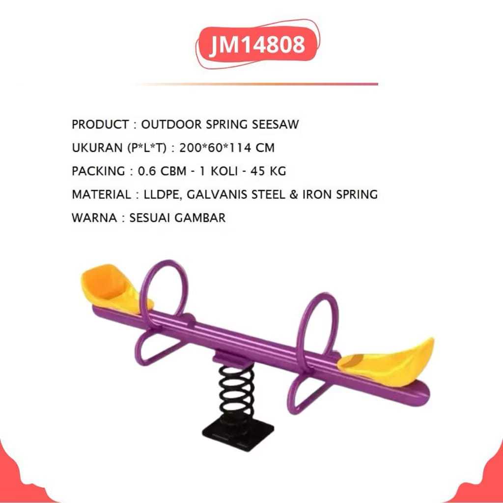 Jungkat Jungkit Besi Mainan Anak Seesaw Playground Kokoh