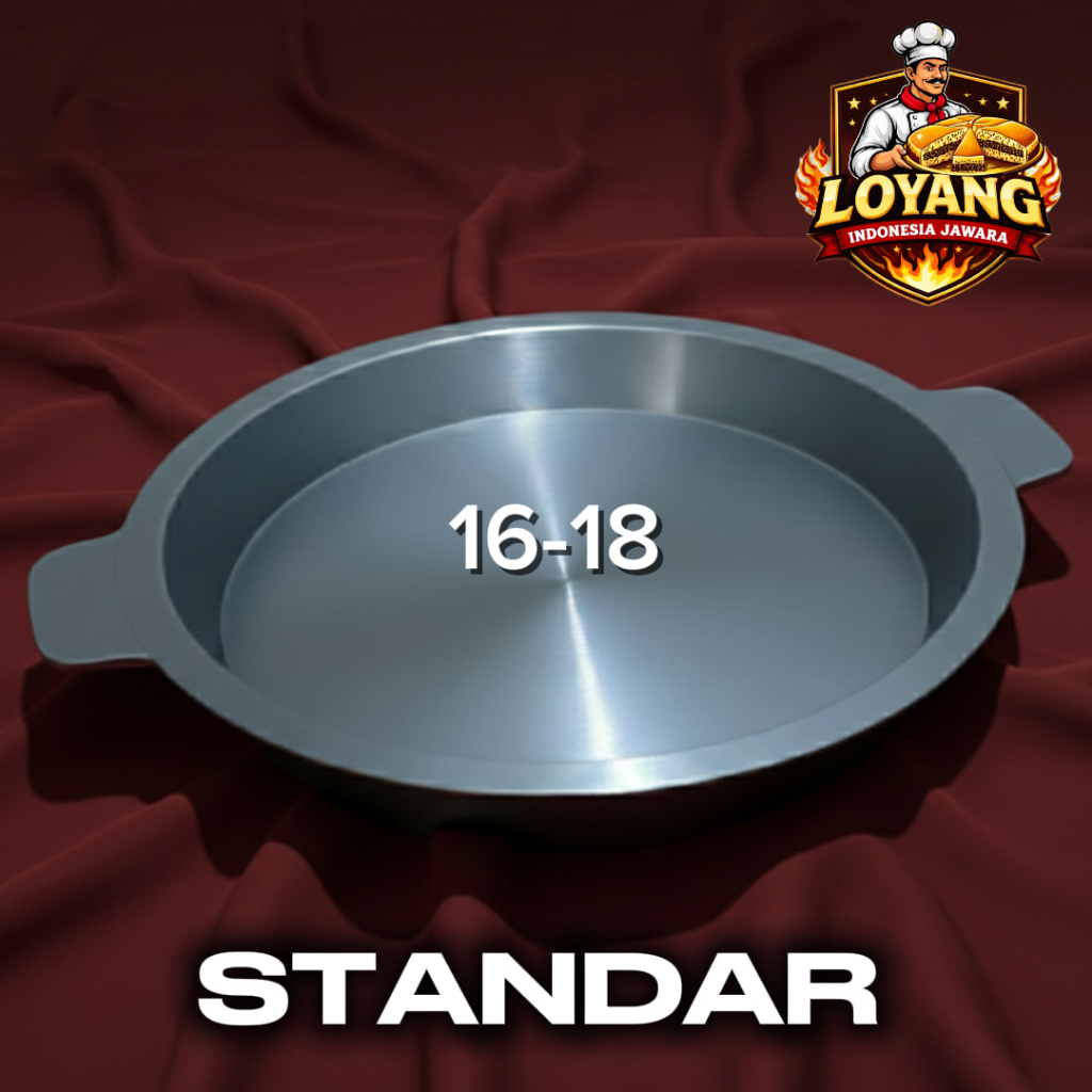 Loyang Martabak Manis Standar Ukuran 16-18 Bonus Tutup / Loyang Martabak