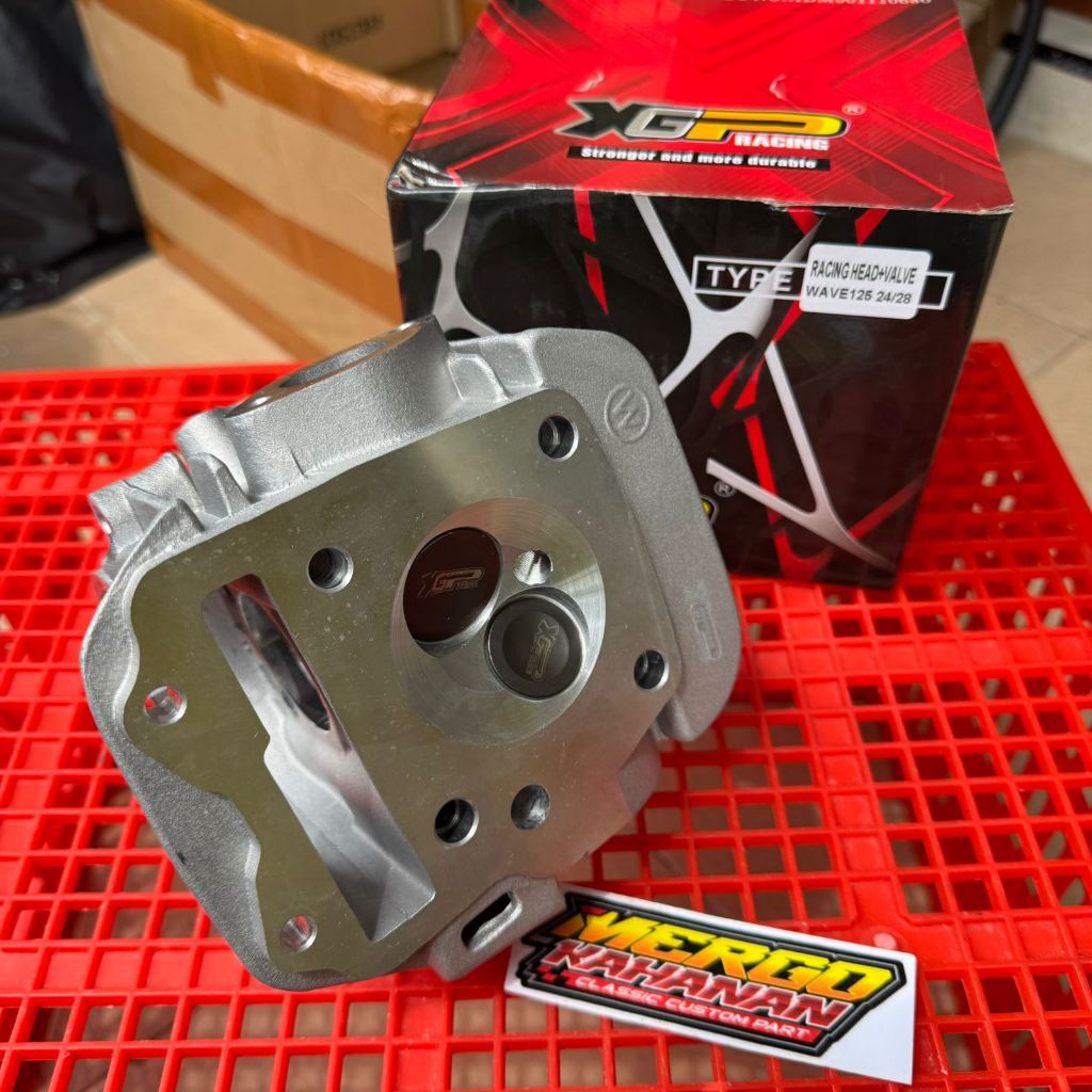 HEAD KOP KPH KHARISMA SUPRA 125 KARBU KLEP 24/28 XGP RACING