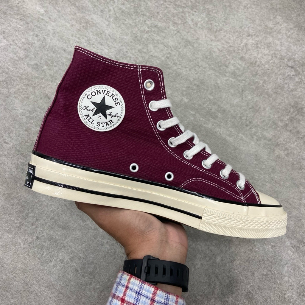 [Size 42.5] Rare Converse Chuck 70 High Seasonal Color Recycle Canvas Deep Red Maroon 2022 (171567C)
