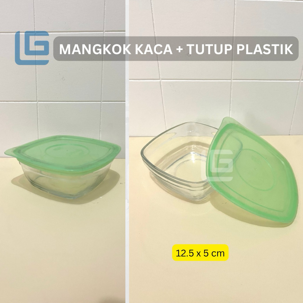 MANGKOK KACA + TUTUP PLASTIK 589F