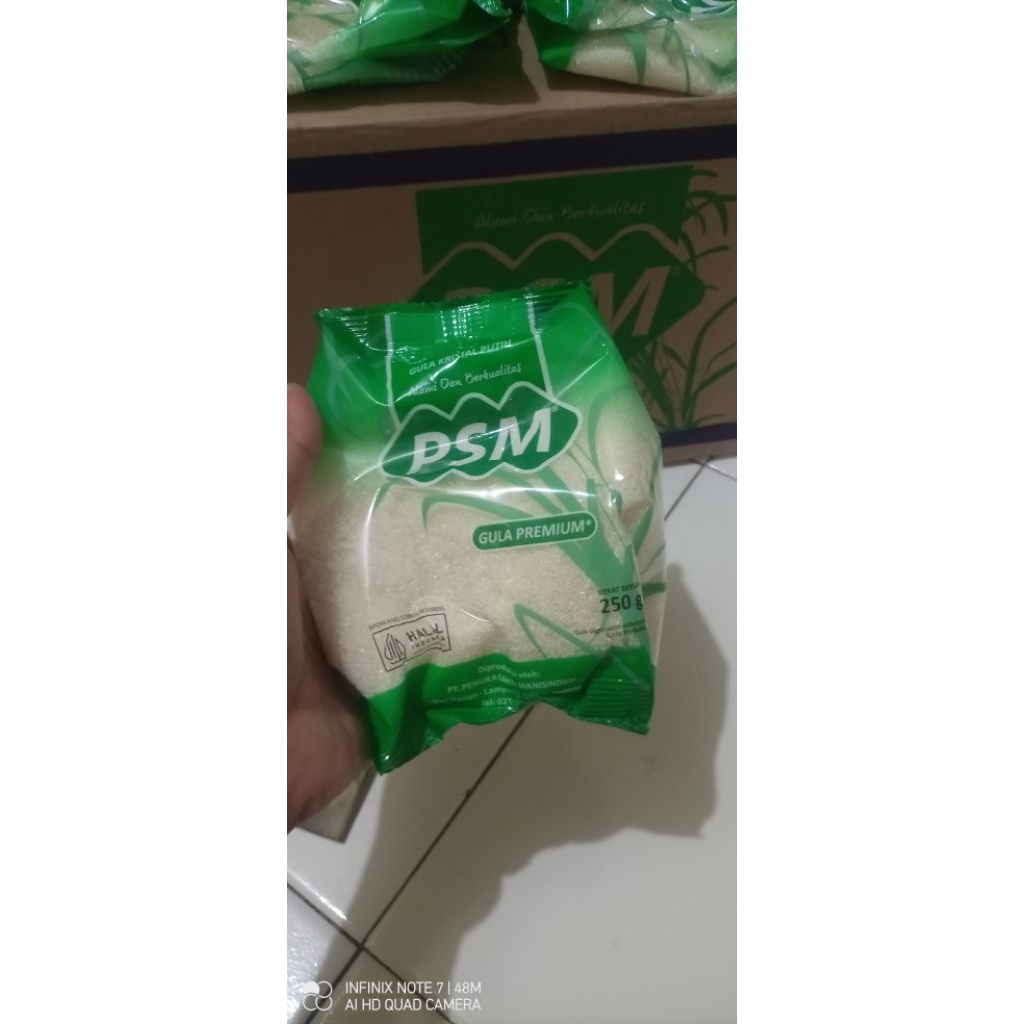 1 dus isi 40 pcs gula pasir PSM 250 gr harga murah grosir bandung bisa kirim instant