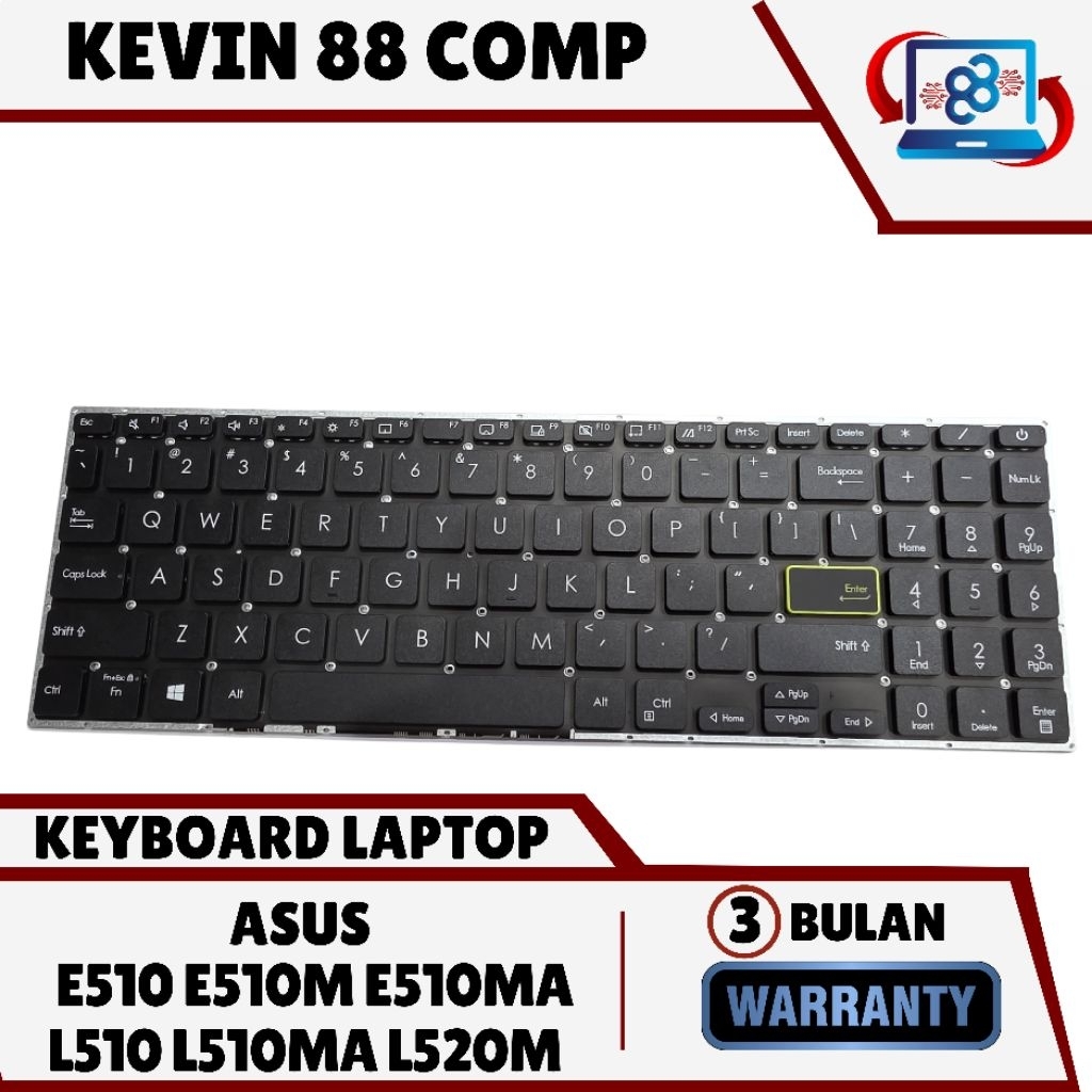 Keyboard Asus E510 E510M E510MA L510 L510MA L520M