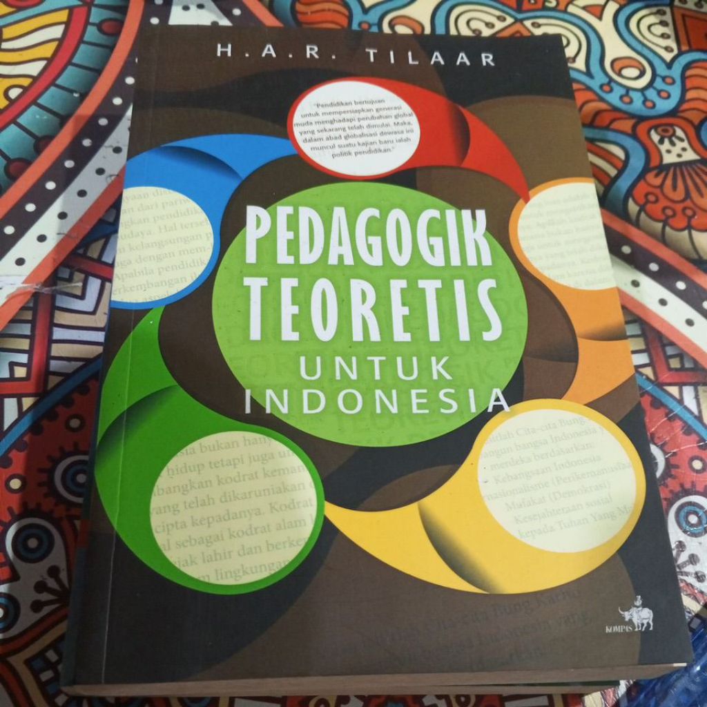 pedagogik teoretis untuk Indonesia...h.a.r. tilaar.