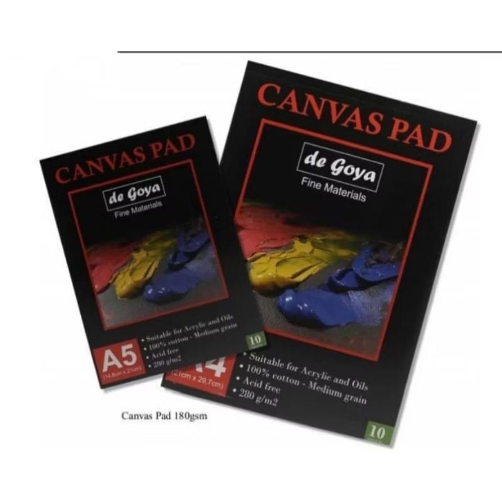 DE GOYA DEGOYA CANVAS PAD A3 A4 A5 BUKU KAIN KANVAS LUKIS