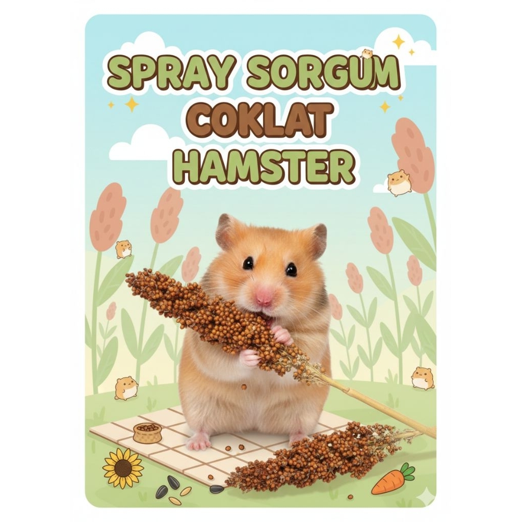 Spray Sorgum Coklat Bioguma Oven | Cemilan Hamster Oven