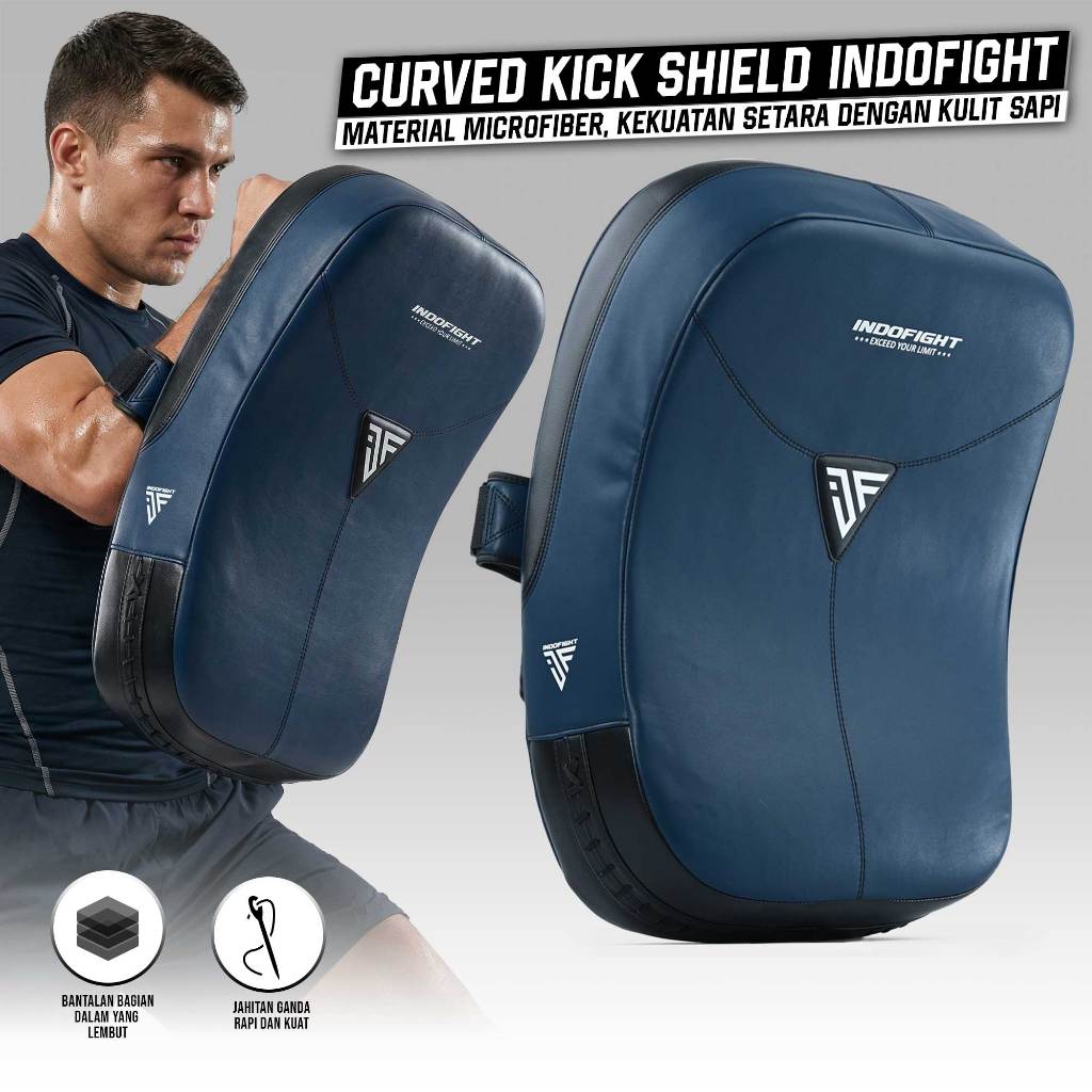 Curved Kick Shield Indofight Pads Curved Muay Thai Pad + KickShield Muay Thai Kick Pad Muay Thai Tra