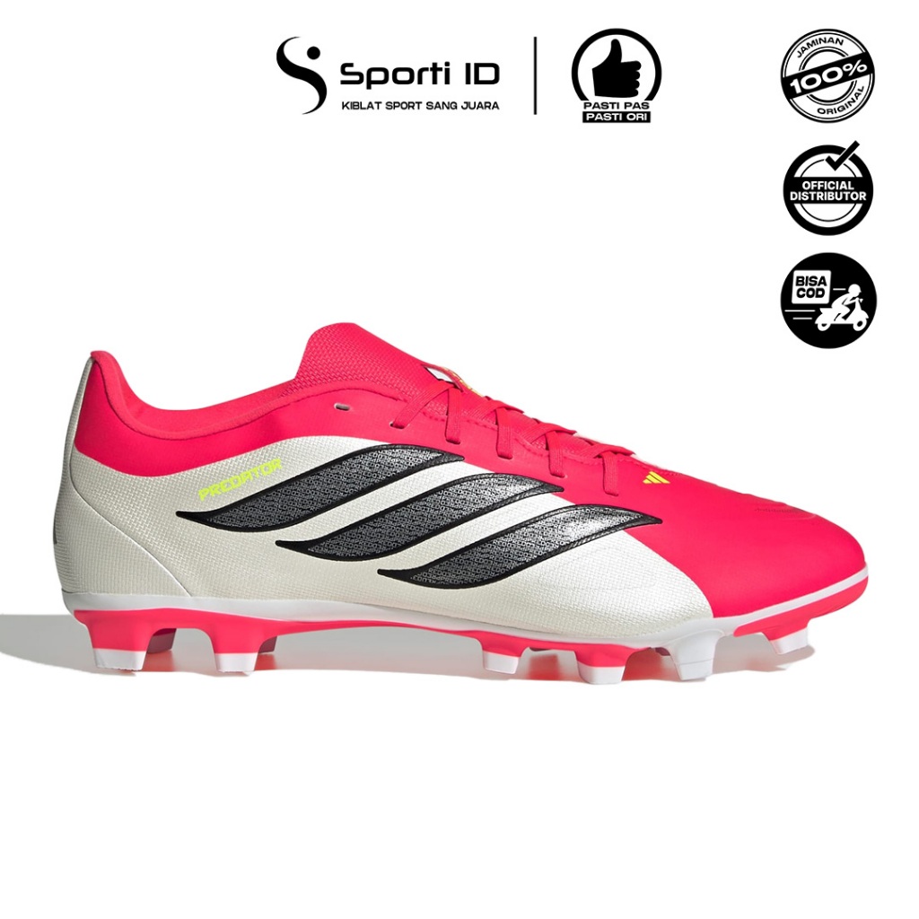 Sepatu Bola Adidas Predator Club FxG - Lucid Red Black JS0349 Original