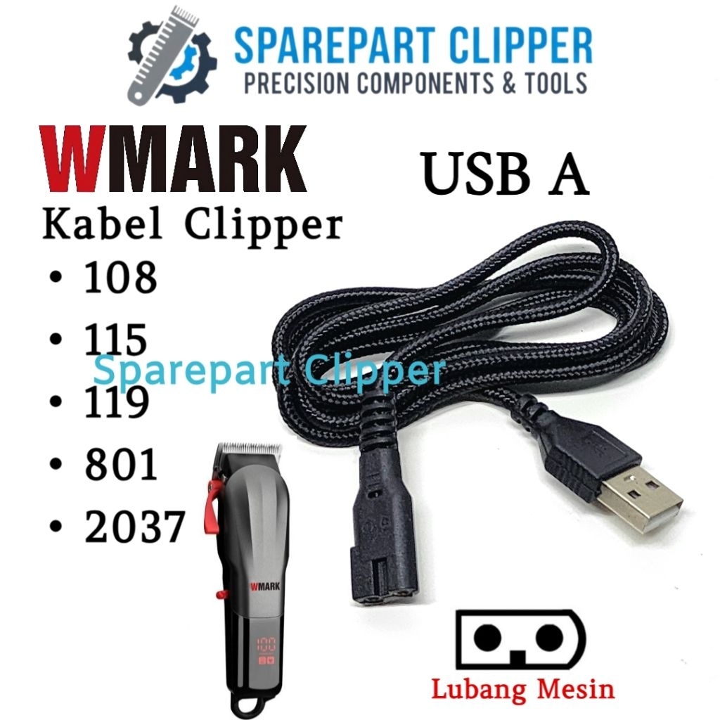 Kabel Charger Wmark NG 108 115 2037 Sparepart Clipper #A