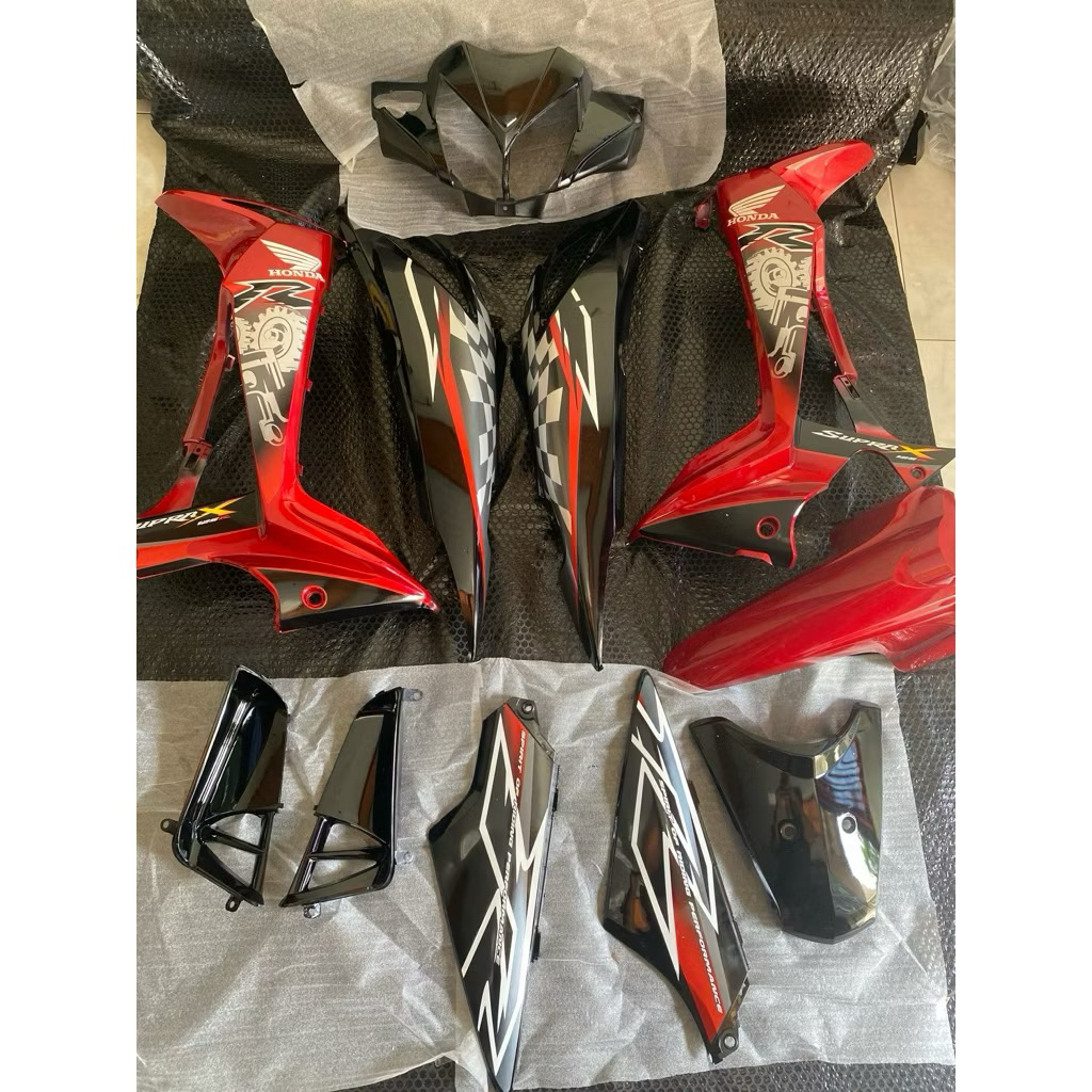 Cover body full set body body supra batman X125,karbu supra X125 new batman