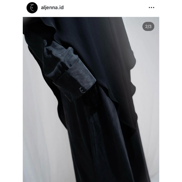 Preloved PL Aljenna FK mini basic French Khimar Fuse Khimar Reguler Short Mini Shoulder arabian jetb