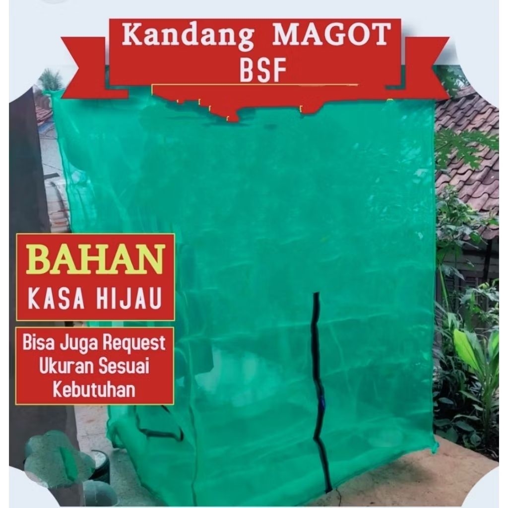 Kandang Lalat BSF Portable 1×1×2 - Desain Praktis, Kuat, Mudah Digunakan