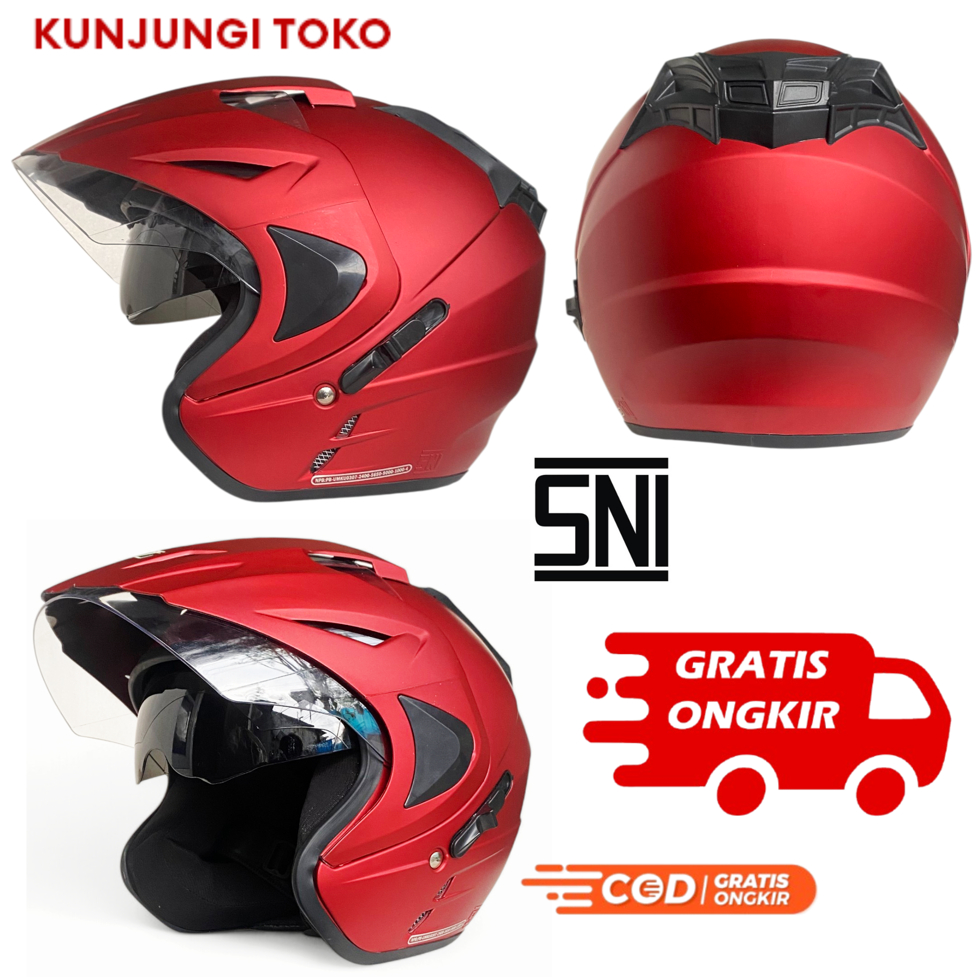 Helm Dewasa Double Visor JP8 T1