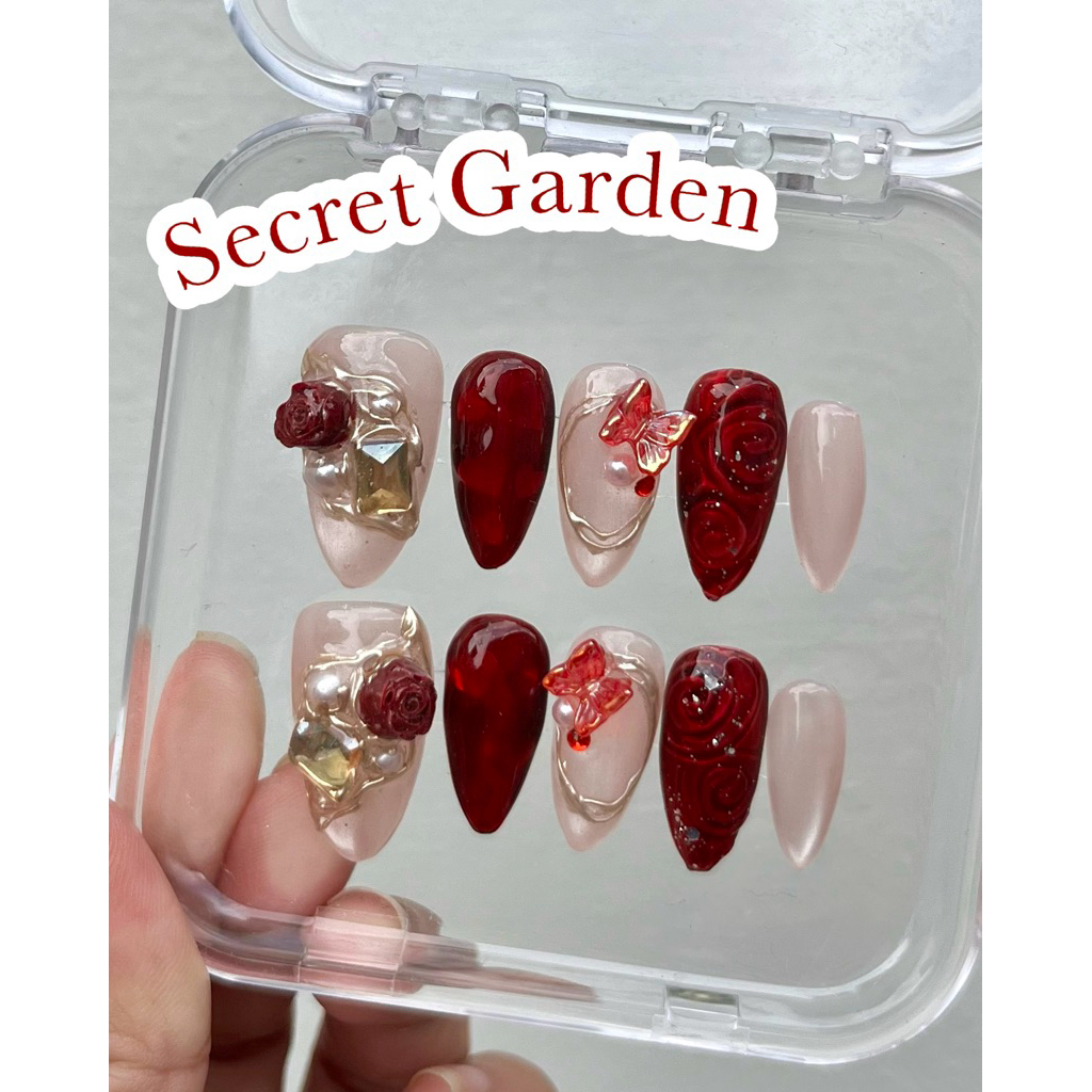 Secret Garden - PRESS ON NAIL / KUKU PALSU / NAIL ART / KUKU PALSU MURAH / KUKU PALSU MEDAN / PRESS 