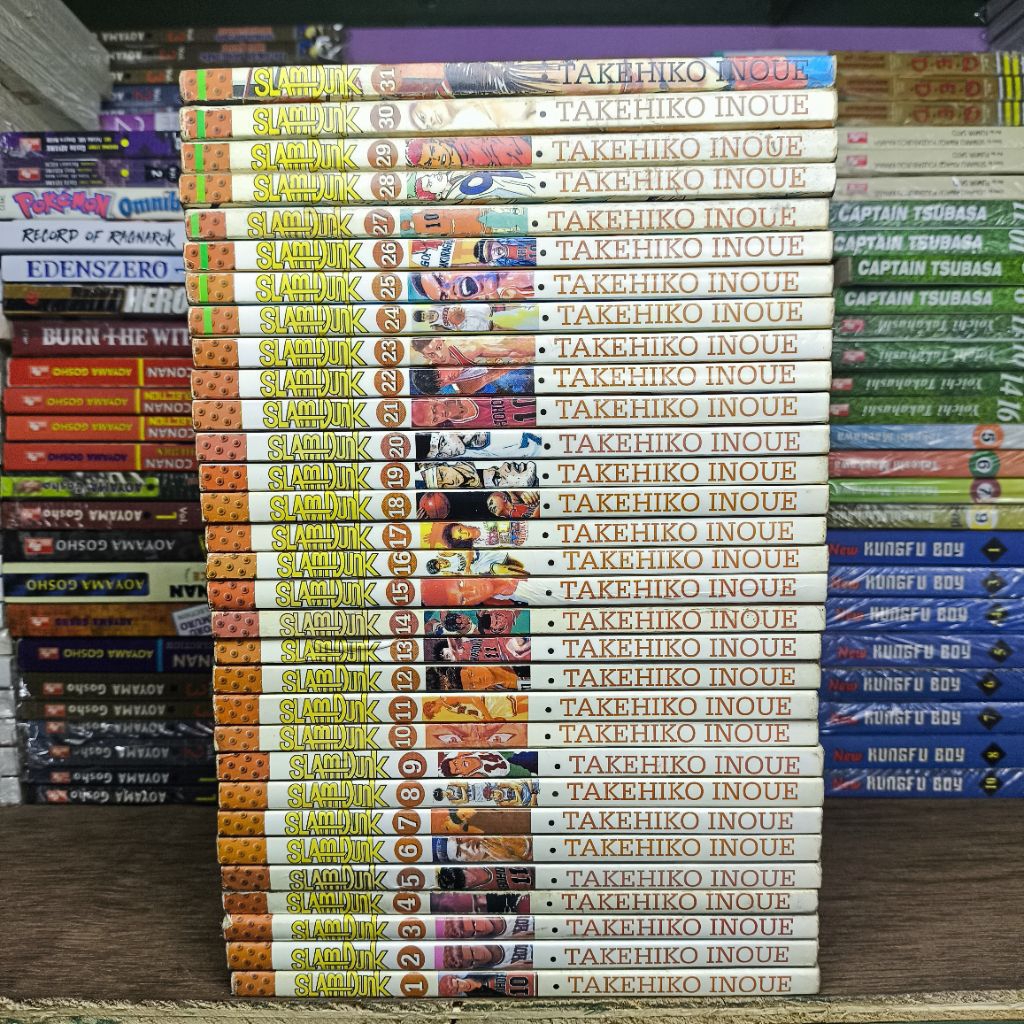 Set Komik Slam Dunk volume 1-31 (end) dan Majalah Animonster edisi Slam Dunk