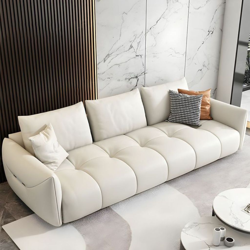 Sofa Single Fullset Meja Sofa Ruang Tamu Minimalis Terbaru Sofa Kulit Mewah