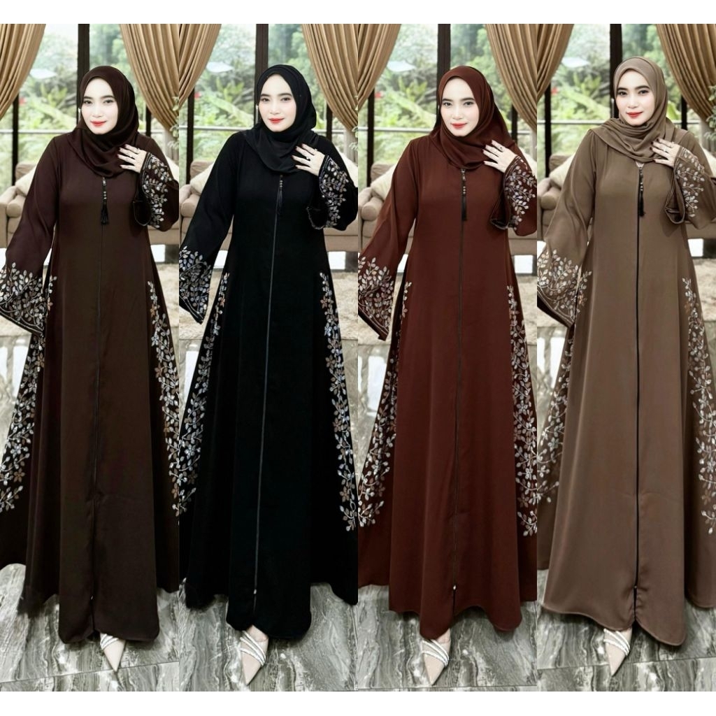 New Abaya Shena // Jetblack Saudi Premium / COD Gamis Abaya