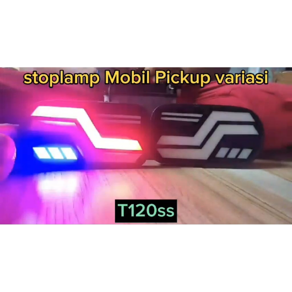 Stoplamp mobil pickup Mitsubishi T120ss lampu belakang lampu rem 12 volt LED