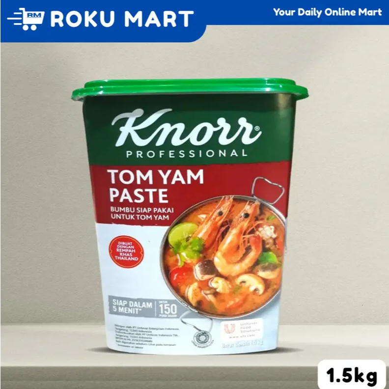 KNORR TOM YAM PASTE 1.5 KG / BUMBU TOMYUM Thailand Otentik 1.5KG
