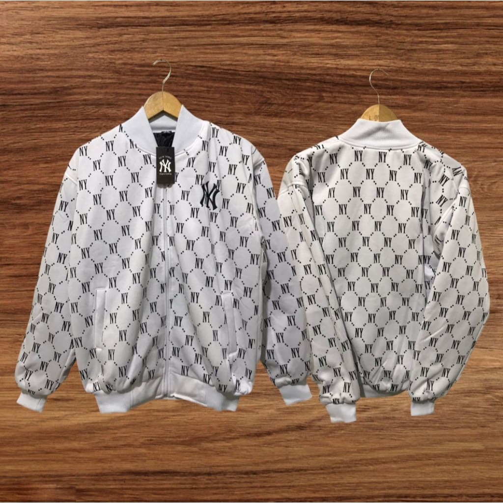 NHAS JEANS ~ Jaket Baseball Pullprint Original NY MLB Pria Premium