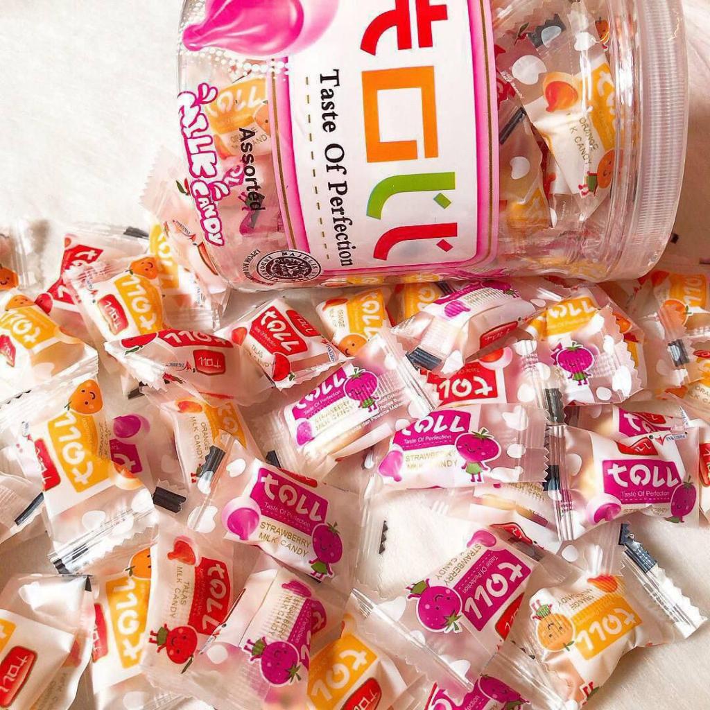Permen Susu Toll Milk Candy 160gram Toples / Permen Susu