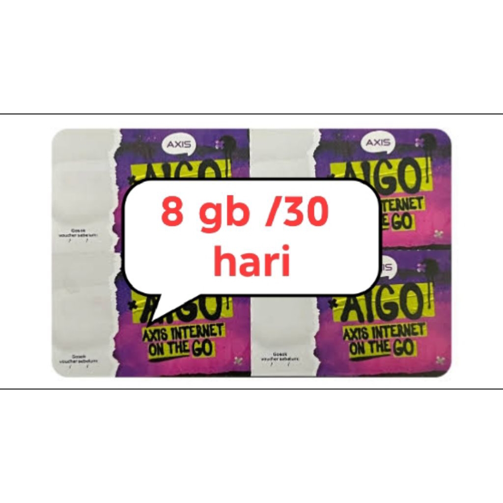 voucher axis 8 gb/30 hari