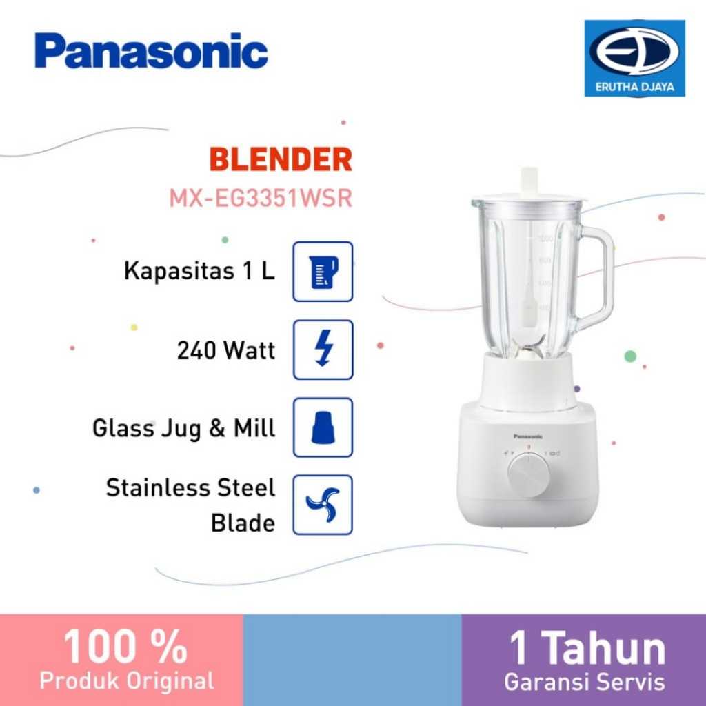 BLENDER KACA PANASONIC 1 L  MXEG3351WSR