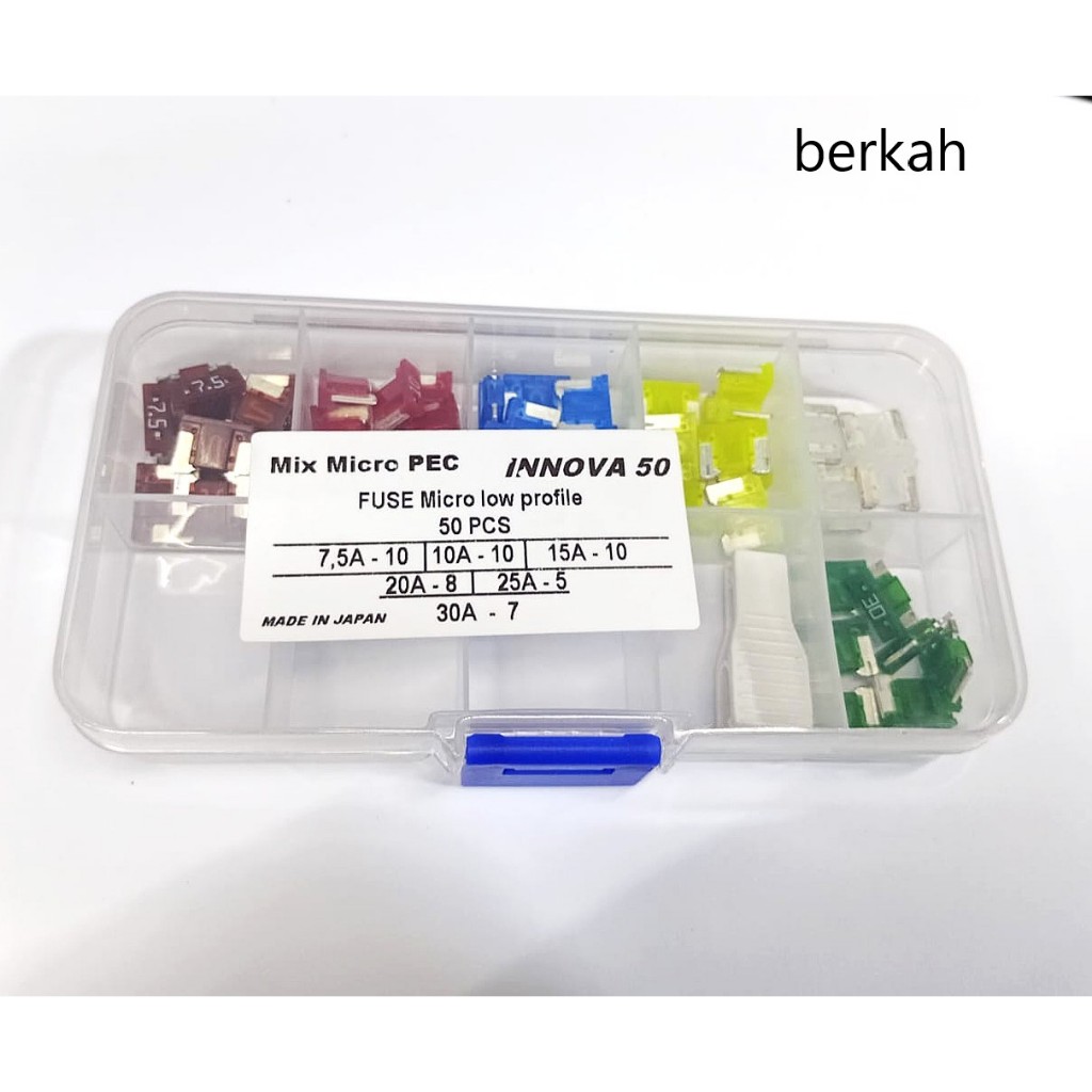 Fuse micro original PEC Japan Sekring Tancap Low Profile MIX paket