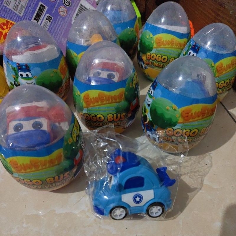 Mainan anak GOGO BUS hargaa per 3pcs random