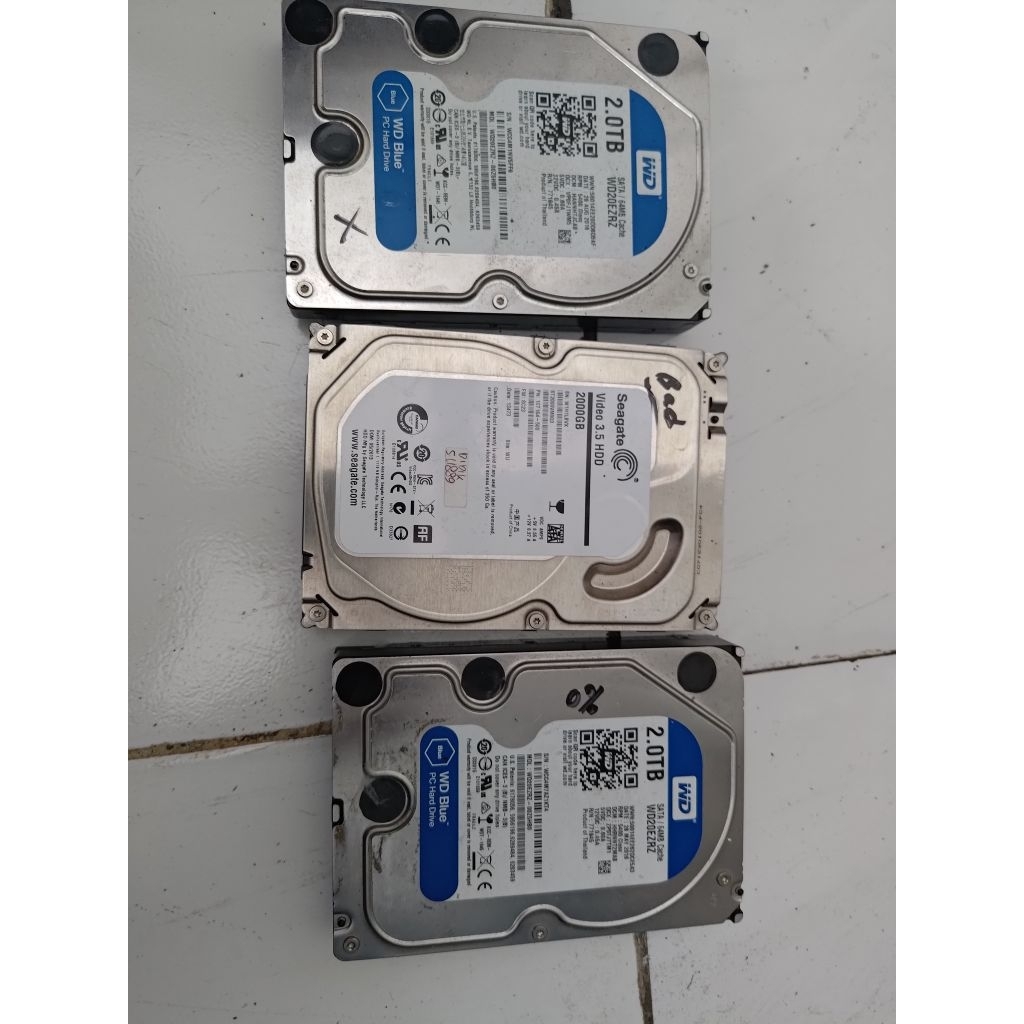 HDD PC 3.5" RUSAK 2TB. HARDISK