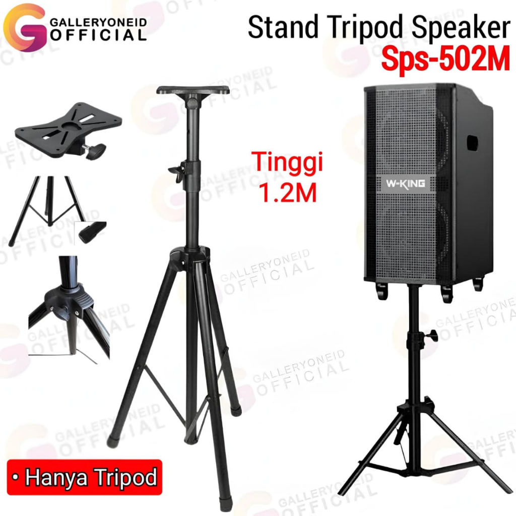 Stand Tripod Kaki Tiang Standing Speaker Aktif Pasive Portable