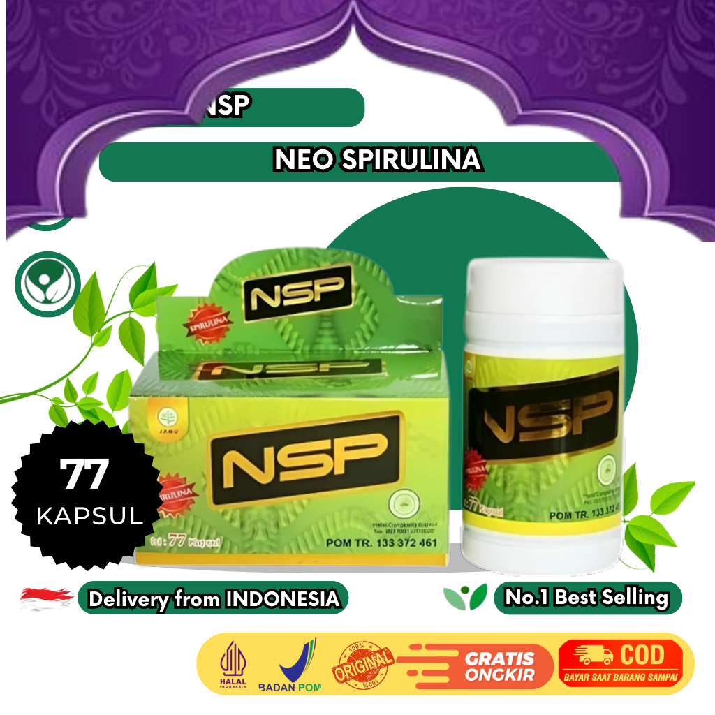 Sherin Neo Spirulina 77 (NSP) ORIGINAL isi 77 Kapsul / Spirulina Nsp 77