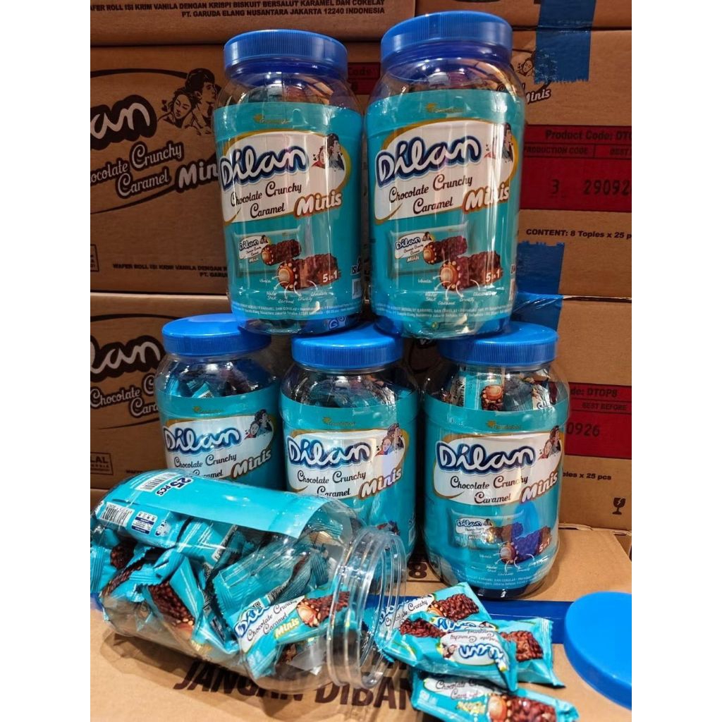 ( ECER 1 TOPLES ) Dilan Chocolate Caramel isi 25pcs