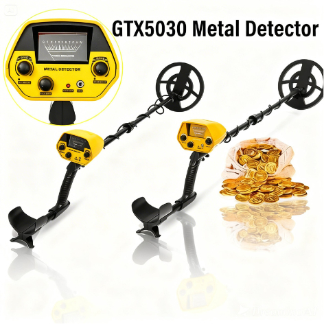 TECLUNG Detektor alat pendeteksi Emas Asli dalam tanah logam Genggam Sensitivitas Tinggi GTX5030G